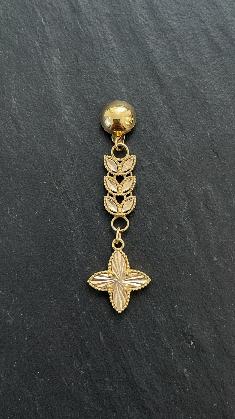 حلق سنبلة شكل - منظر أمامي